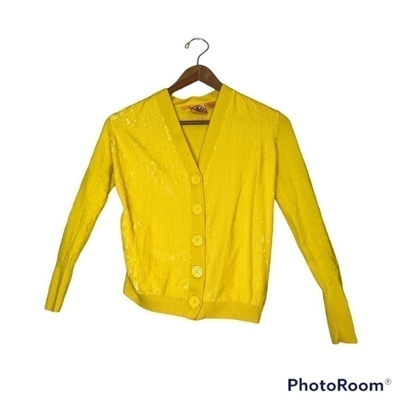 TORY Burch Sequined Cardigan FLAWED - Picture 2 of 9
